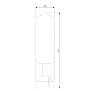 Светодиодная филаментная лампа капсула Elektrostandard 220V G9 5W (соответствует 40 Вт) 460Lm 4200K (нейтральный белый) BLG915-1