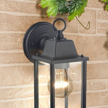Уличный настенный светильник Elektrostandard Brick GL 1008D Black-1