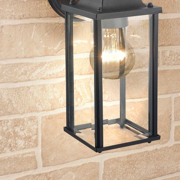 Уличный настенный светильник Elektrostandard Brick GL 1008D Black-2