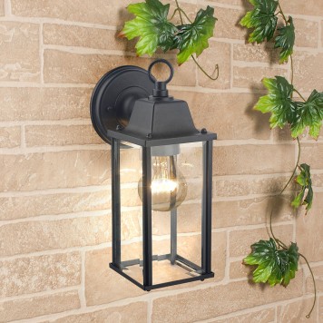 Уличный настенный светильник Elektrostandard Brick GL 1008D Black
