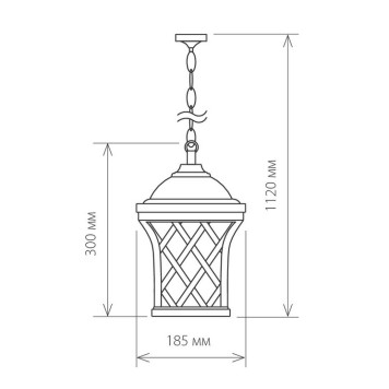Уличный потолочный светильник Elektrostandard Cassiopeya H-1