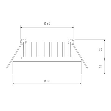 Светильник точечный Elektrostandard DSKR80 5W 4200K-1