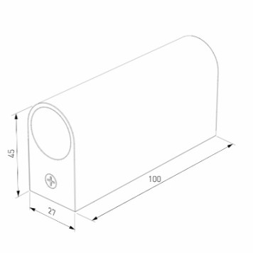 Накладное крепление Elektrostandard Full light FL 28100 Black-3