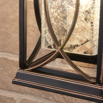 Уличный настенный светильник Elektrostandard Spica D GL 1026D Black Gold-1