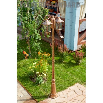 Уличный фонарь Elektrostandard Virgo GLXT-1450F/2 Black Gold-2