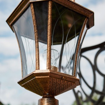 Уличный фонарь Elektrostandard Virgo GLXT-1450F Black Gold-5