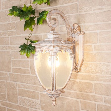 Уличный настенный светильник Elektrostandard Andromeda GLYF-8024D White Gold