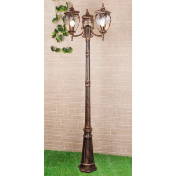 Уличный фонарь Elektrostandard Andromeda GLYF-8024F/3 Black Gold