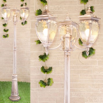 Уличный фонарь Elektrostandard Andromeda GLYF-8024F/3 White Gold-1