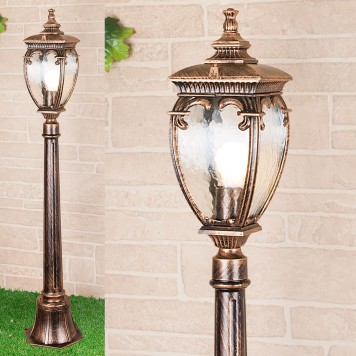 Уличный фонарь Elektrostandard Andromeda GLYF-8024F Black Gold-1