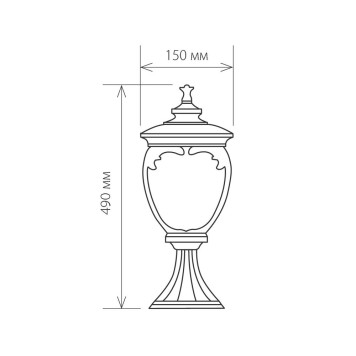 Уличный фонарь Elektrostandard Andromeda GLYF-8024S Black Gold-2
