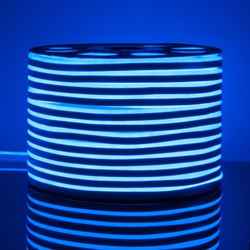 Гибкий неон 220V 9,6W 120Led 2835 IP67 Elektrostandard LS001 220V Blue