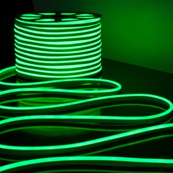 Гибкий неон 220V 9,6W 120Led 2835 IP67 Elektrostandard LS001 220V Green-2