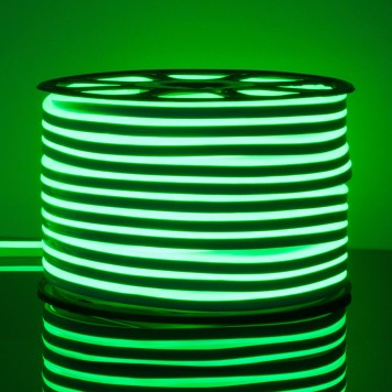 Гибкий неон 220V 9,6W 120Led 2835 IP67 Elektrostandard LS001 220V Green