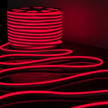 Гибкий неон 220V 9,6W 120Led 2835 IP67 Elektrostandard LS001 220V Red-1