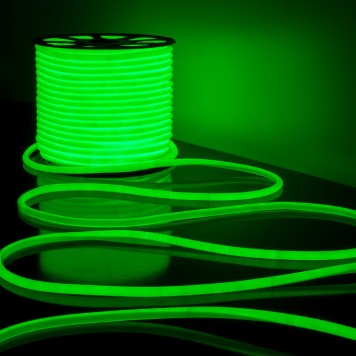 Гибкий неон 220V 9,6W 144Led 2835 IP67 Elektrostandard LS003 220V Green-1