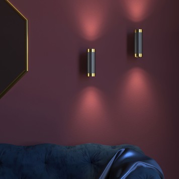 Бра Elektrostandard Poli MRL 1016 Black/Gold-2