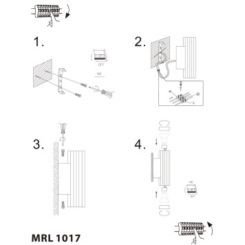 Бра Elektrostandard Ribs MRL 1017 White-3