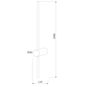 Бра Elektrostandard Cane MRL LED 1121 Black-2