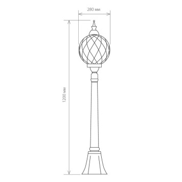 Уличный фонарь Elektrostandard Sirius F-2