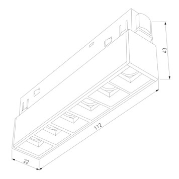 Трековый светильник Elektrostandard Slim Magnetic 85101/01-3