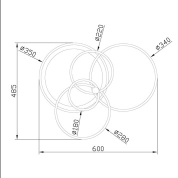 Светильник потолочный Escada Contour 10213/4LED BL Chrome-2
