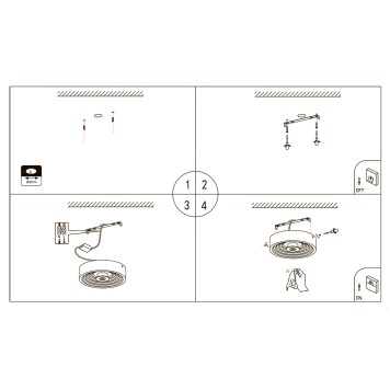 Светильник настенно-потолочный Escada Gesso 10218/S LED-1