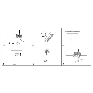 Трековый светильник Escada 20009TRA/01LED SWH-2