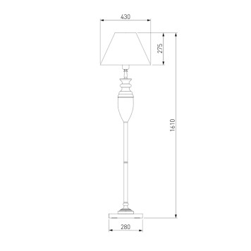 Торшер Eurosvet Majorka 009/1T MRD-4