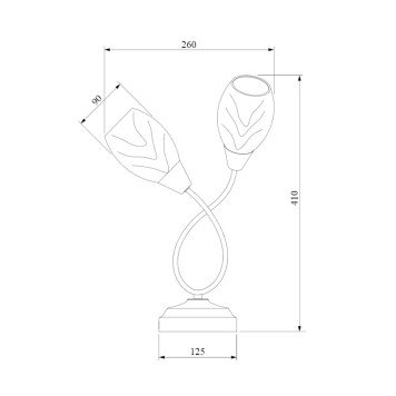 Лампа настольная Eurosvet Virginia 01006/2-2
