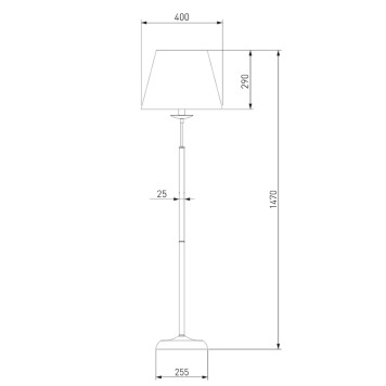 Торшер Eurosvet Hotel 01008/1 Bronze-3