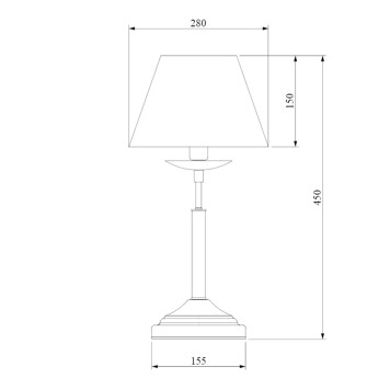 Лампа настольная Eurosvet Hotel 01010/1 Black-3
