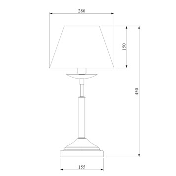 Лампа настольная Eurosvet Hotel 01010/1 Chrome-2