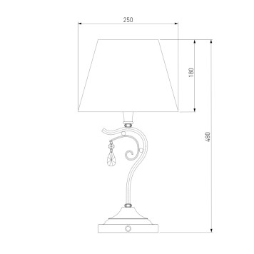 Лампа настольная Eurosvet Incanto 01022/1-6
