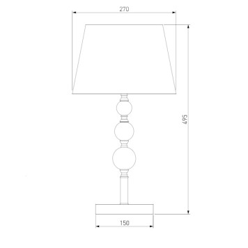 Лампа настольная Eurosvet Sortino 01071/1 Chrome-1