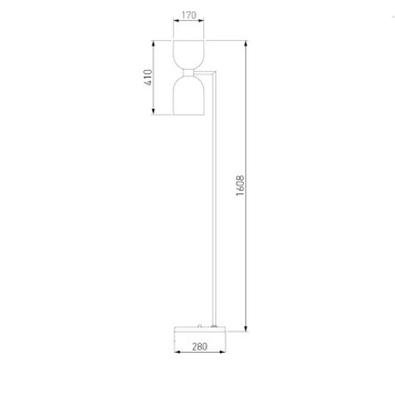 Торшер Eurosvet Tandem 01085/2 Brass-6