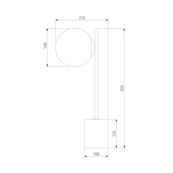 Лампа настольная Eurosvet Marbella 01157/1 Brass-4