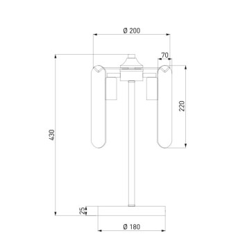 Лампа настольная Eurosvet Claire 01170/3-4