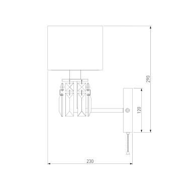 Бра Eurosvet Zaffiro 10099/1 Gold-5