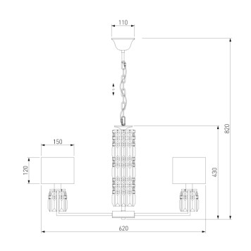 Люстра Eurosvet Zaffiro 10099/5-3