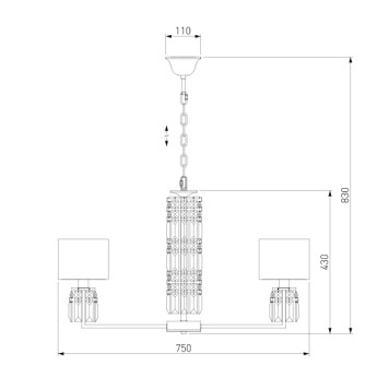 Люстра Eurosvet Zaffiro 10099/8-1