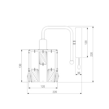 Бра Eurosvet Scoppio 10101/1 Chrome-3