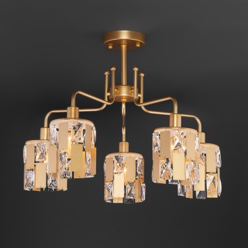 Светильник потолочный Eurosvet Scoppio 10101/5 Gold-1