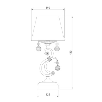 Лампа настольная Eurosvet Ivin 12075/1T-4