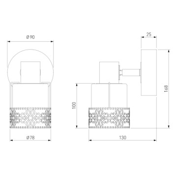 Спот Eurosvet Silvia 20025/1 Chrome-1