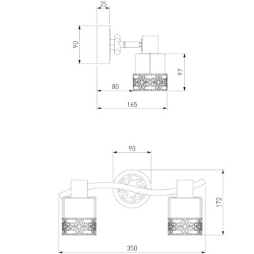 Спот Eurosvet Silvia 20025/2 Chrome-1