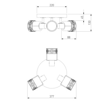 Спот Eurosvet Silvia 20026/3 Chrome-1