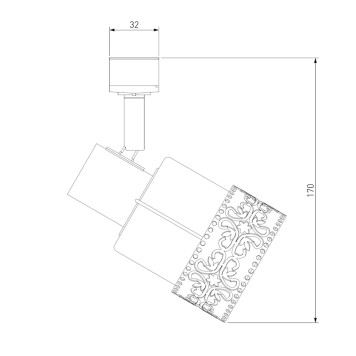 Трековый светильник Eurosvet Silvia 20075/1-1