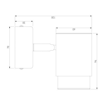Спот Eurosvet Morgan 20124/1 White Black-1