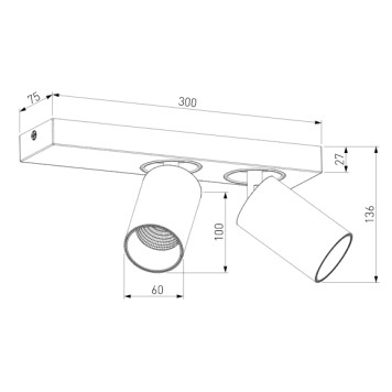 Светильник точечный Eurosvet Flank 20139/2 LED Black-7